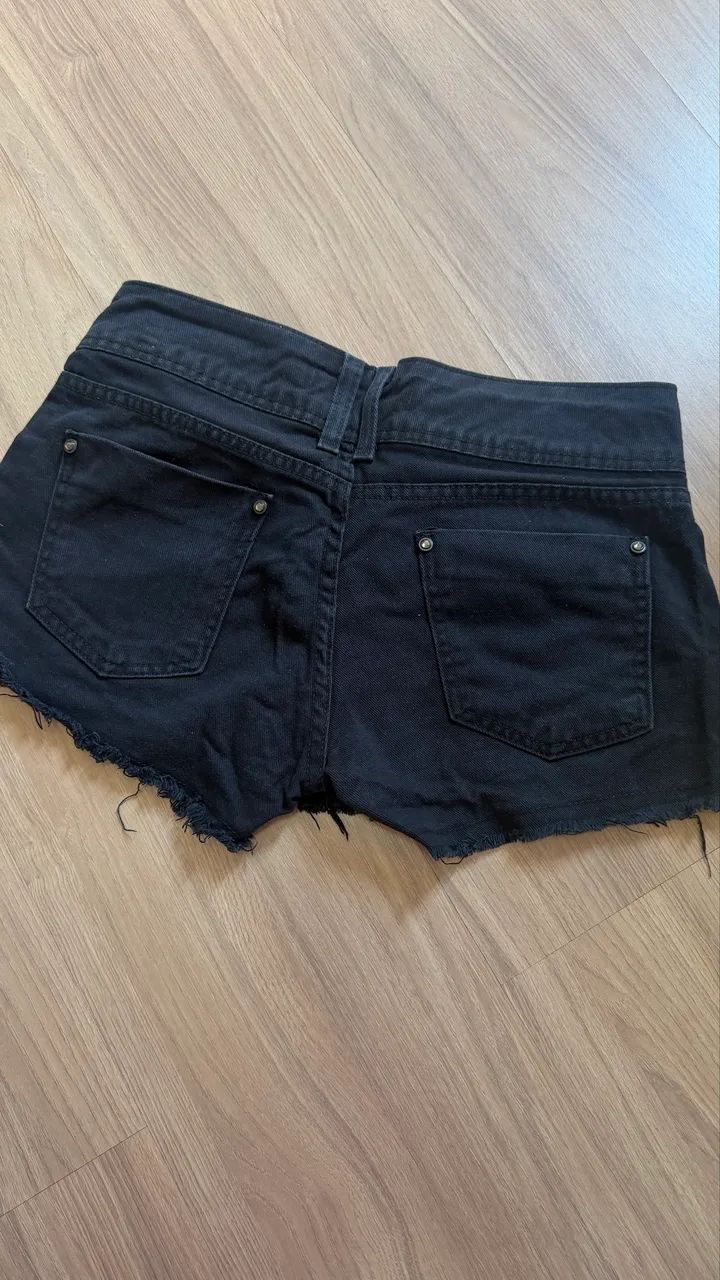 Shorts jeans preto - Foto 2