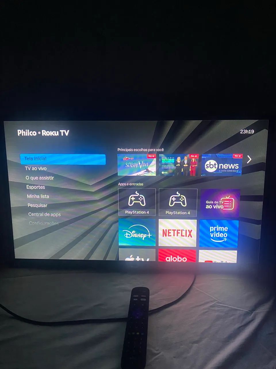 Televisão smart tv roku 32 polegadas