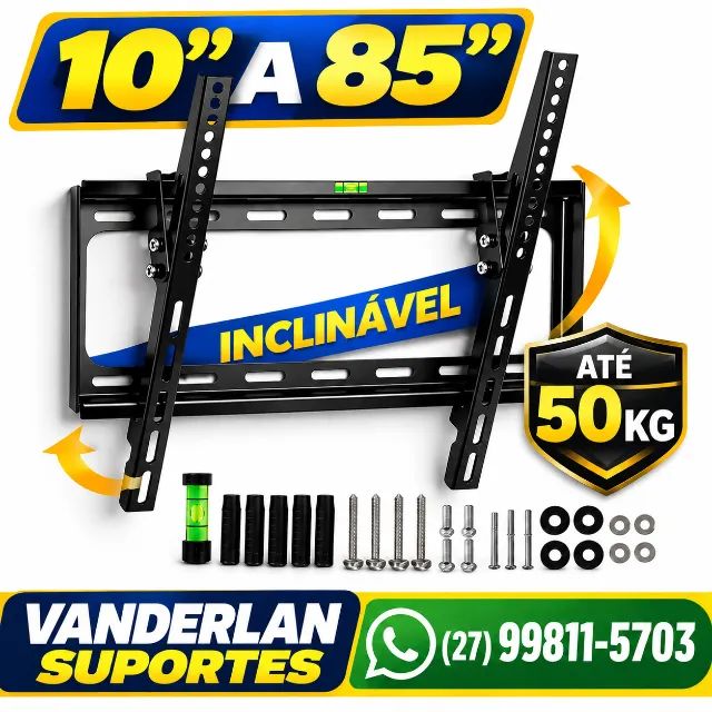 SUPORTE PARA TV DE 10 A 85 POLEGADAS  