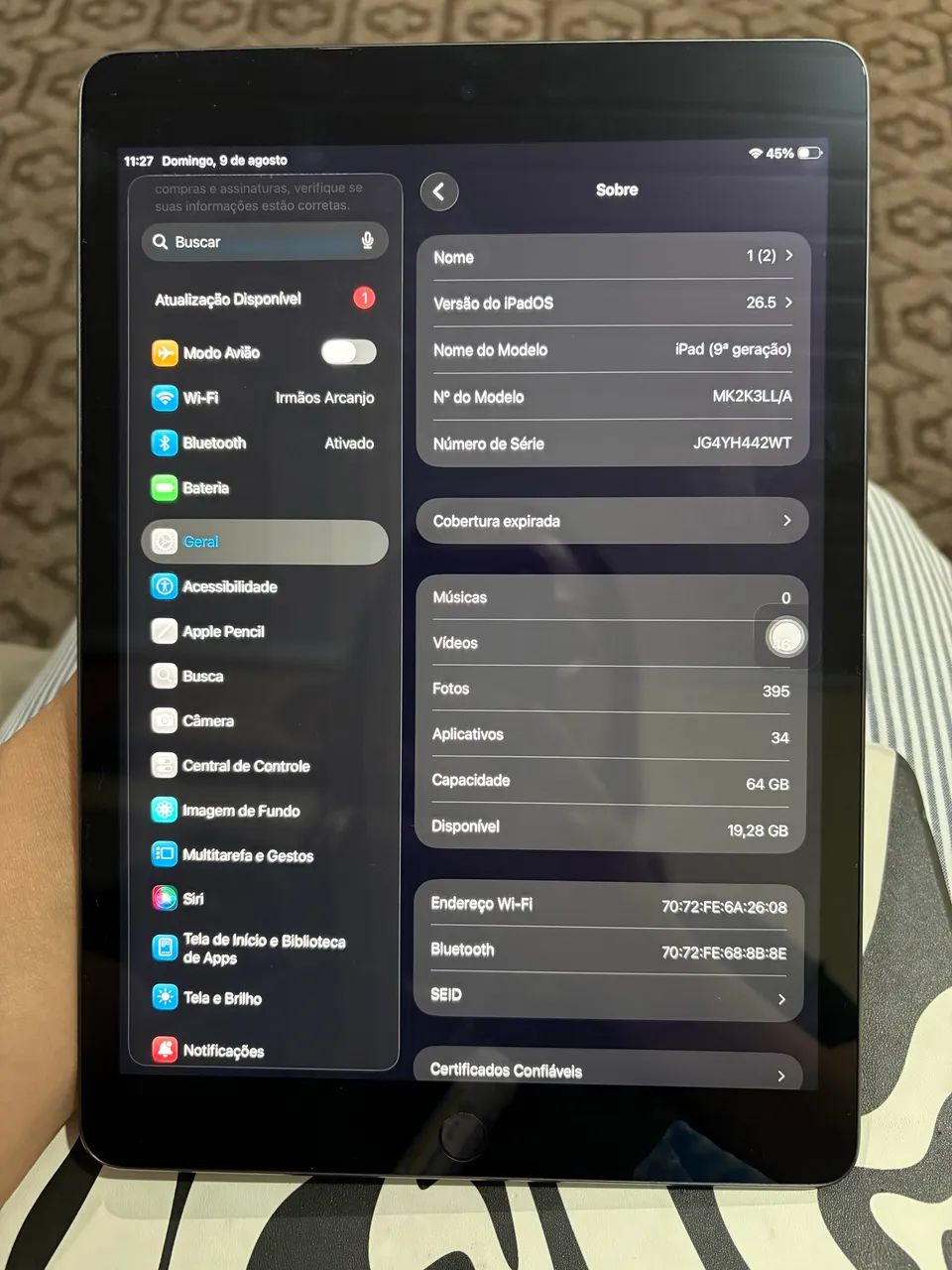 iPad 9º geração cinza espacial  - Foto 5