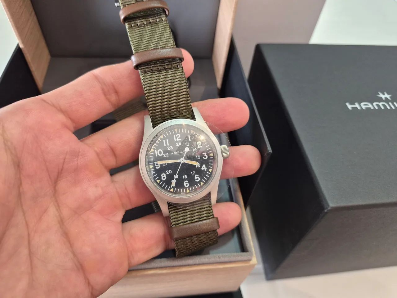 Relógio Hamilton Khaki Field Mechanical H69439931 - Foto 2