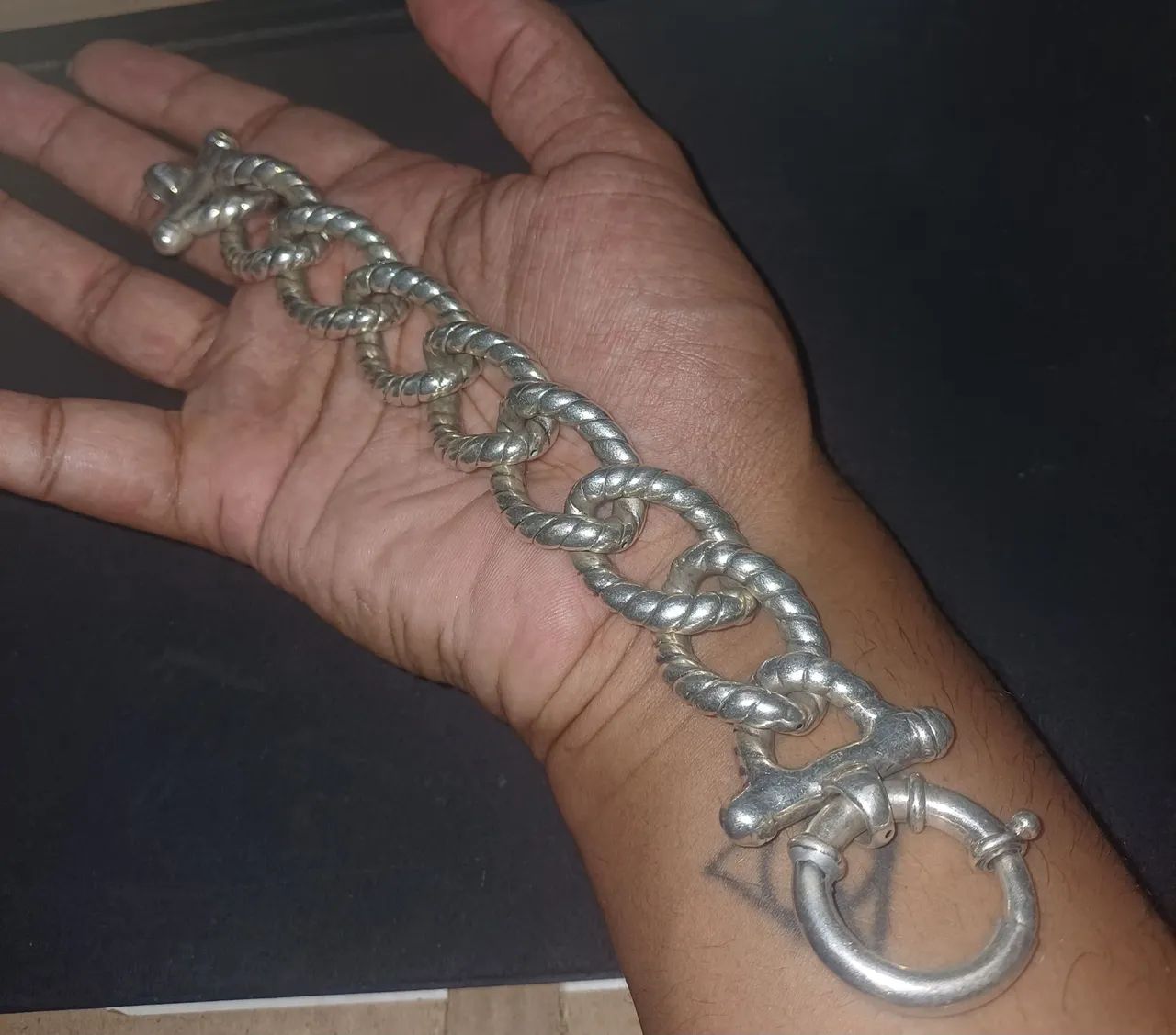 Pulseira de prata 925 eletroformação  - Foto 2