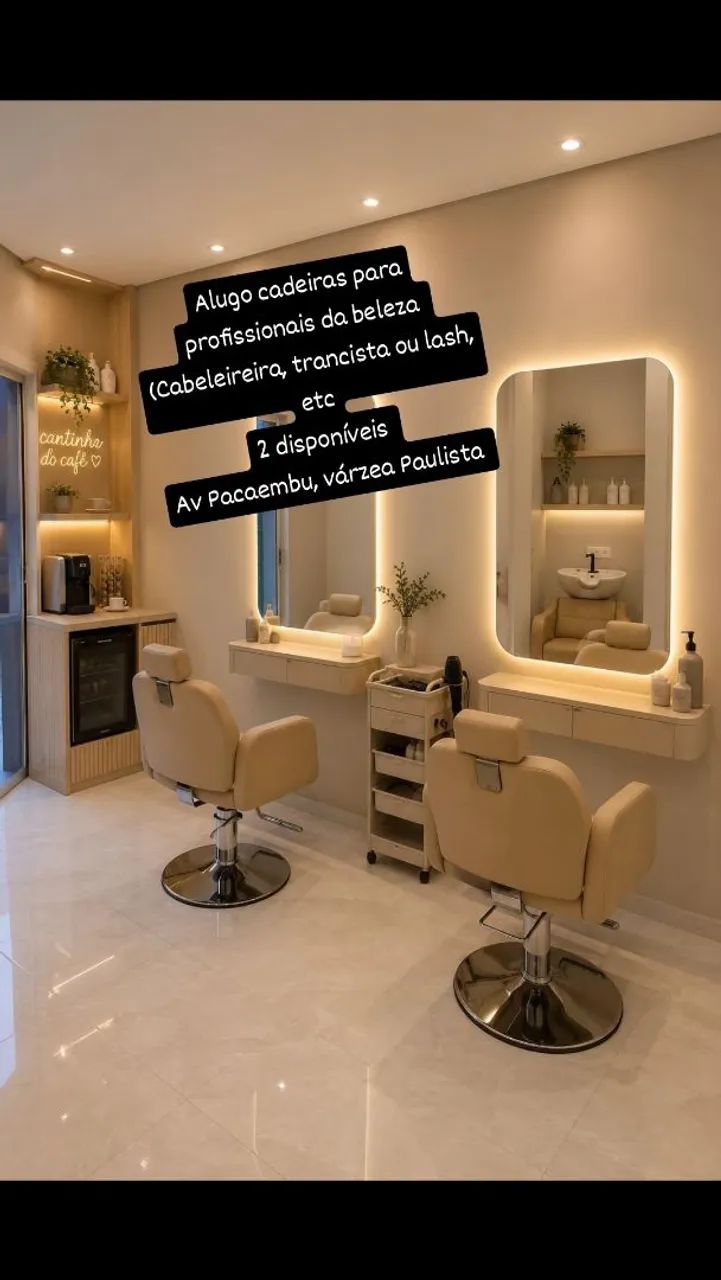 Alugo cadeira para profissional da beleza 
