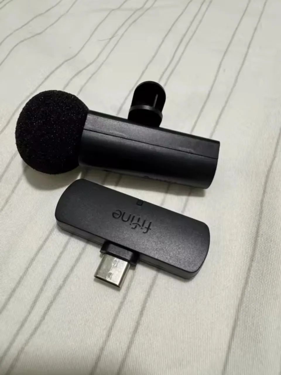 Microfone de Lapela Fifine Sem Fio USB-C - Foto 2