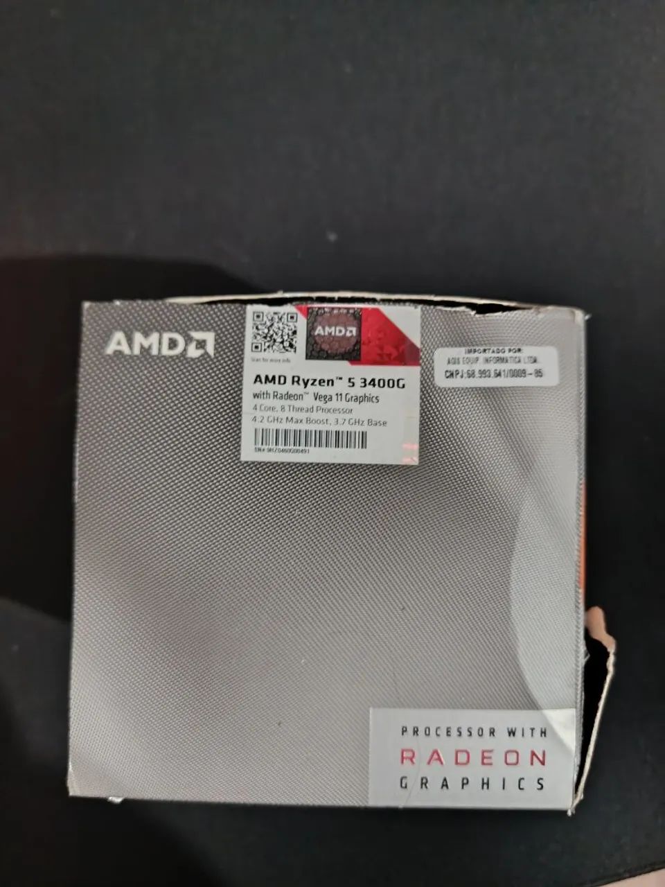 Processador Ryzen 3 3400g/ Cooler original/ caixa original  - Foto 5