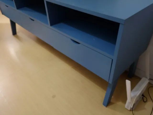 Rack azul retrô 