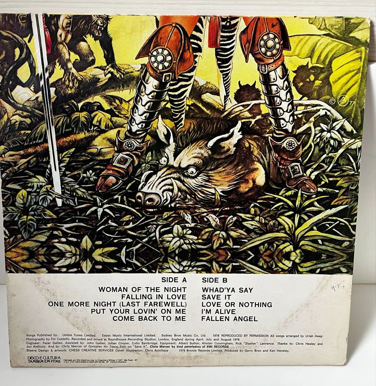 LP Uriah Heep-Fallen Angels 1978 - Foto 2