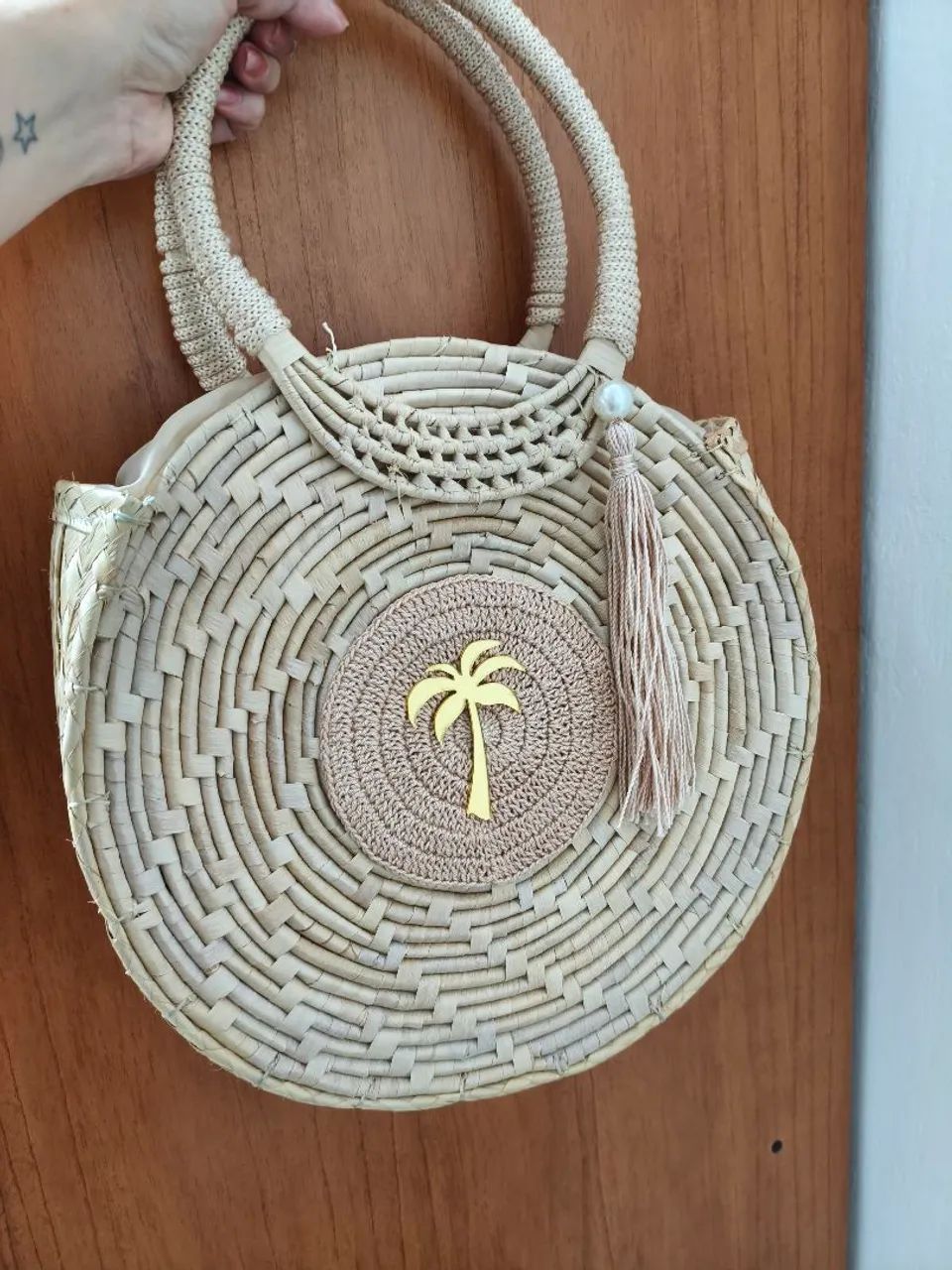 Bolsa palha verão nova - Foto 4