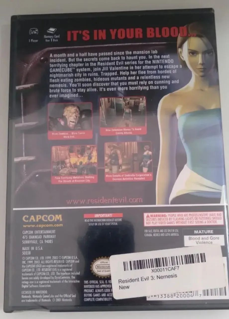 Resident Evil 3 Nemesis (Lacrado) Gamecube  - Foto 2