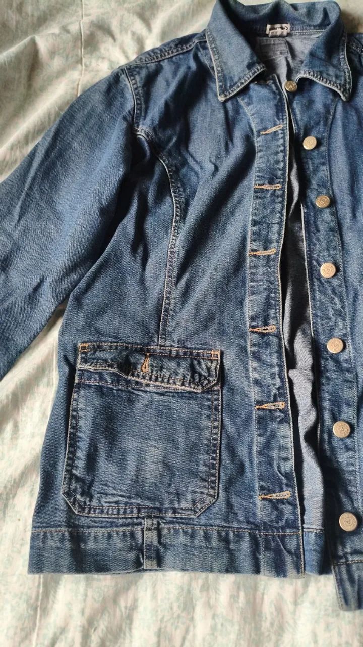 Jaqueta jeans feminina G USADA  - Foto 5