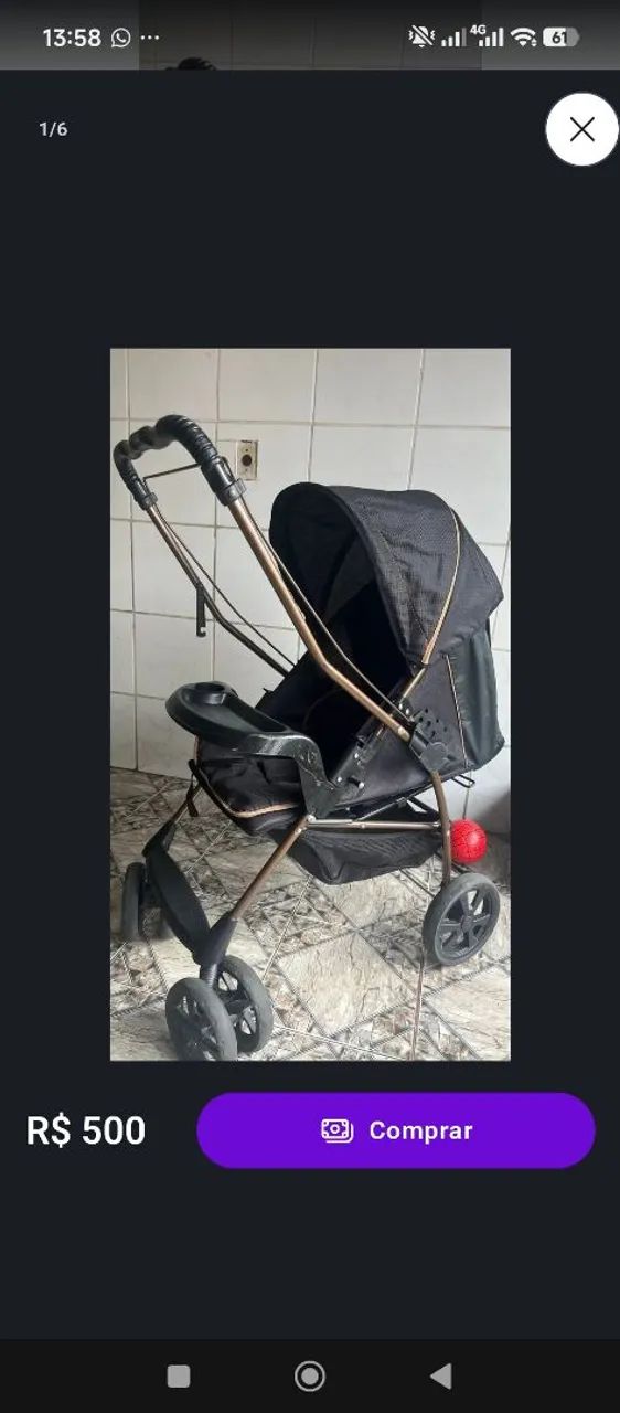 Carrinho de bebê Galzerano  - Foto 2