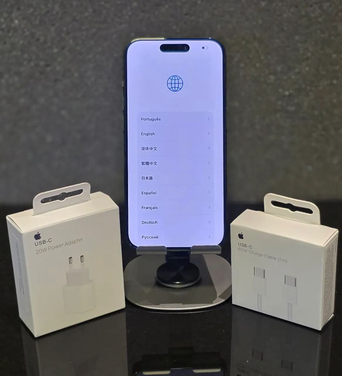iPhone 15 Pro 128gb Azul Titânio - Seminovo + Brindes Oficiais