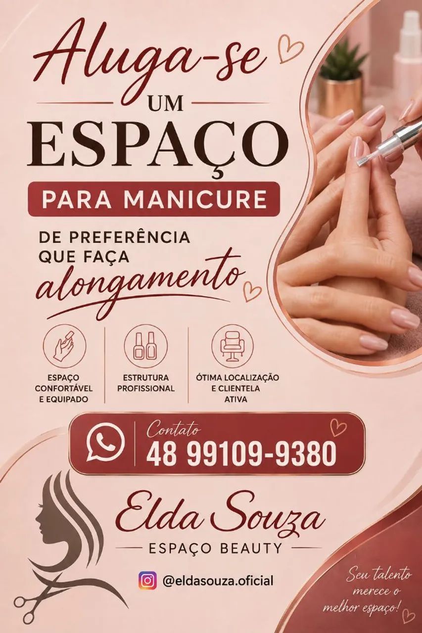 Alugo um espaço  para manicure 