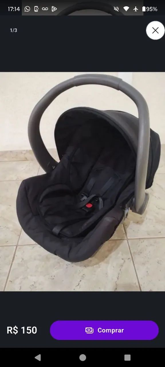 Bebê conforto e canguru  - Foto 3
