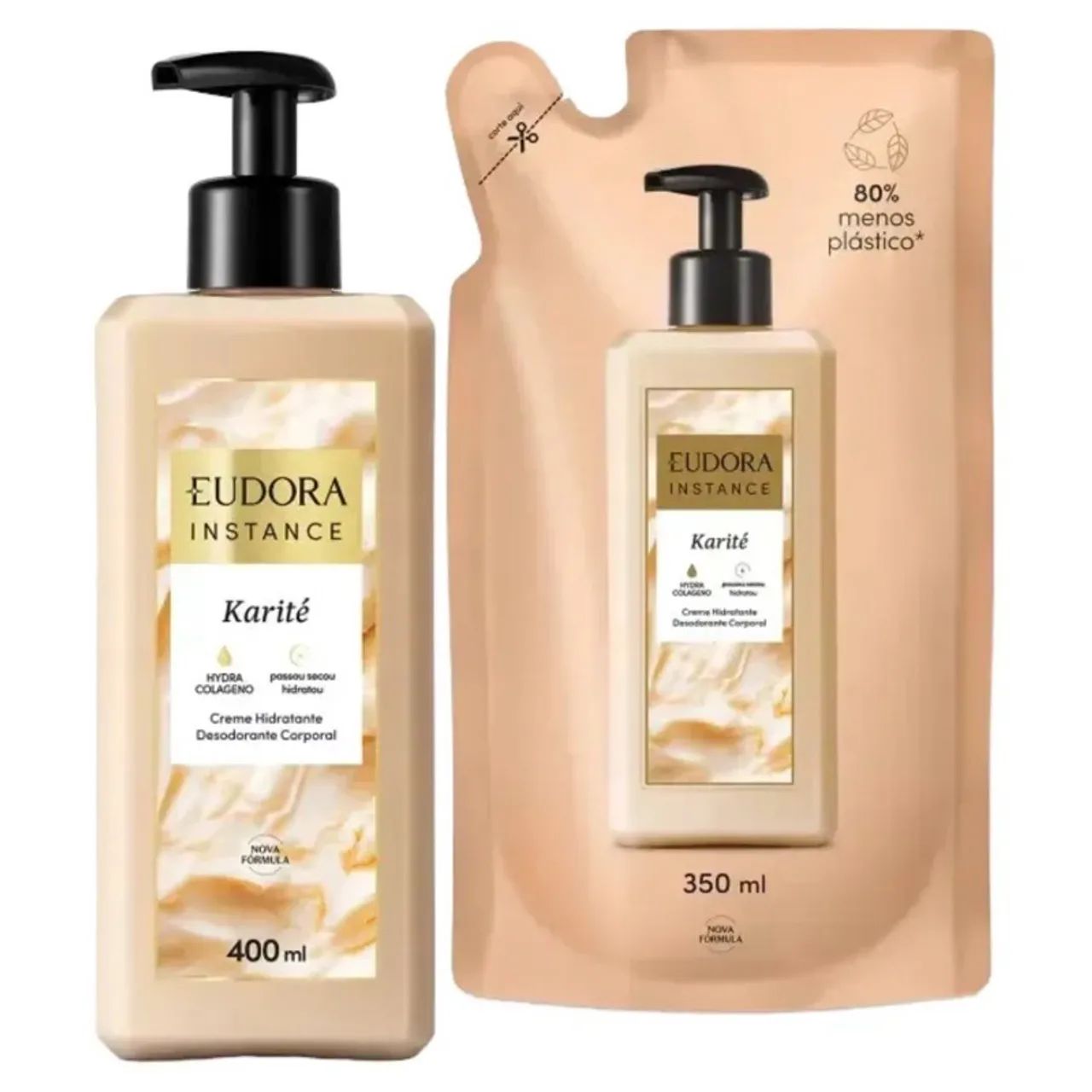 Creme hidratante Karité + Refil Eudora