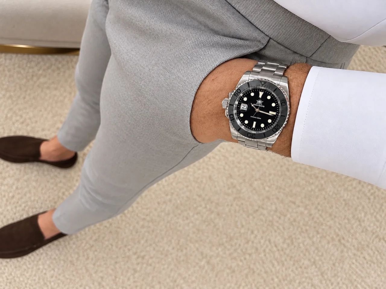 Relógio Addiesdive Yatch Master Black 41mm - Foto 4