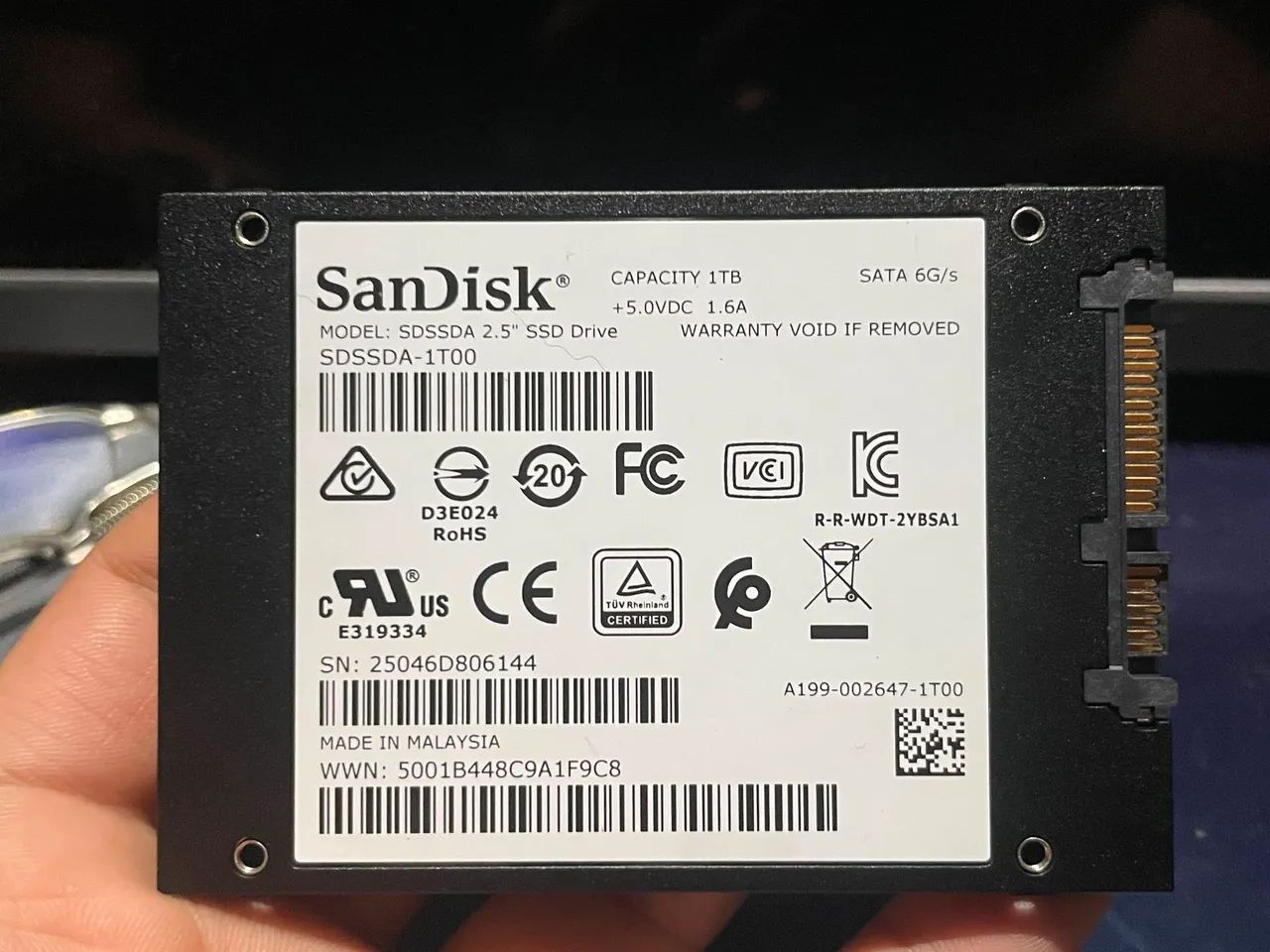 SSD SanDisk Plus 1TB SATA III - Novo, sem uso - Foto 3