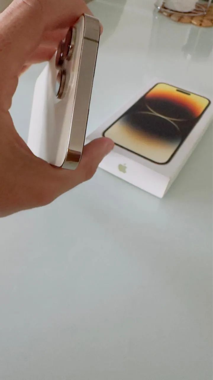 iPhone 14 Pro Max 128GB gold - Celulares e Smartphones - Rio Doce