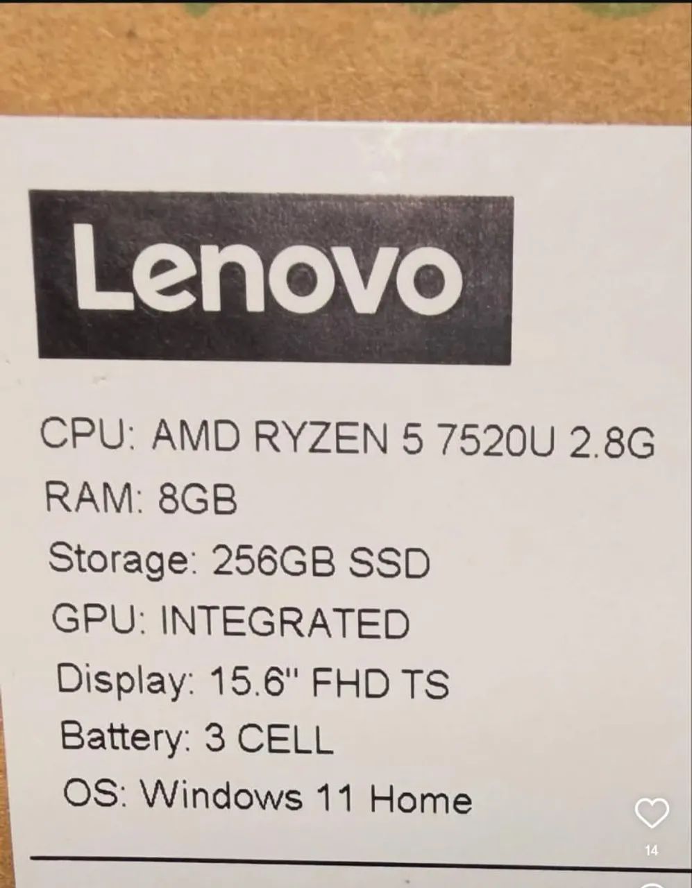 Notebook Lenovo Ideapad Ryzen 5 7500u 8gb de ram 512gb ssd - Foto 3