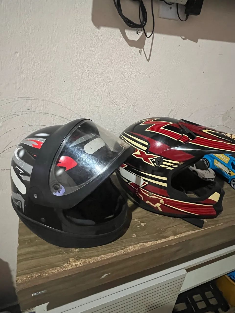 Capacetes pra trocar em outro 
