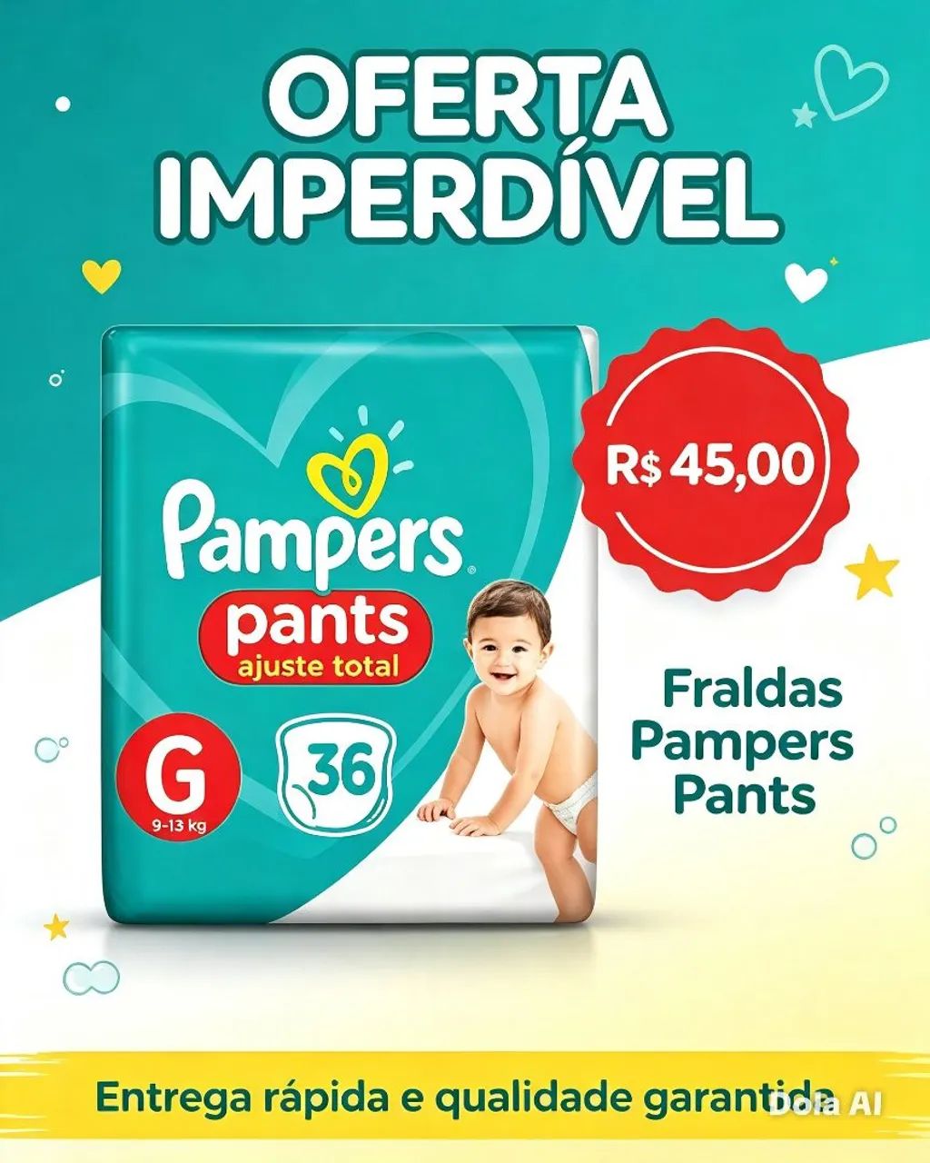 Fraldas pampers  - Foto 2