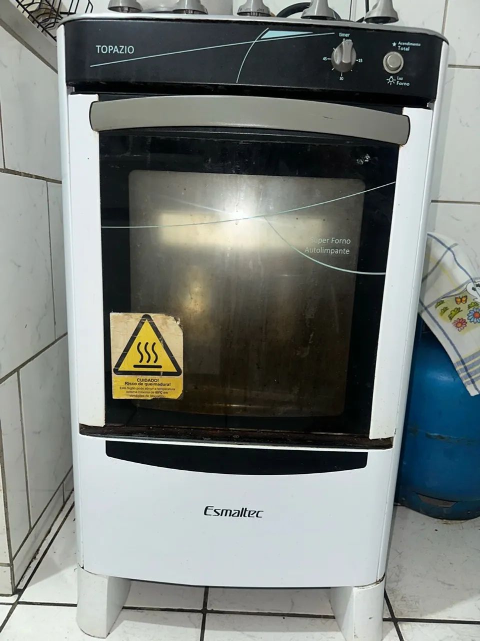 Fogão Esmaltec Topázio 4 Bocas com Acendimento Automático e Timer