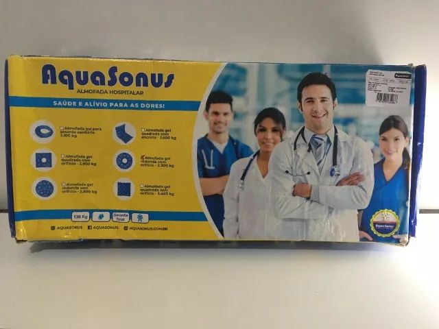 Almofada de Gel Redonda com Orifício Aquasonus - NOVA