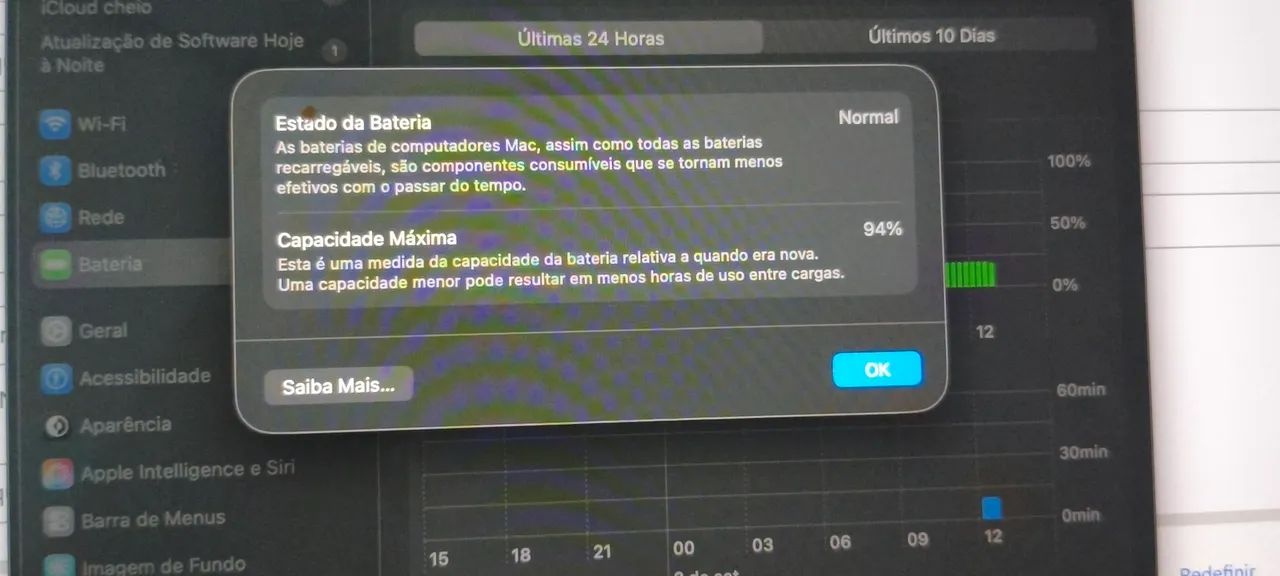 MacBook Pro M1 8gb / 256gb (perfeito estado, pegando 100%) - Foto 5