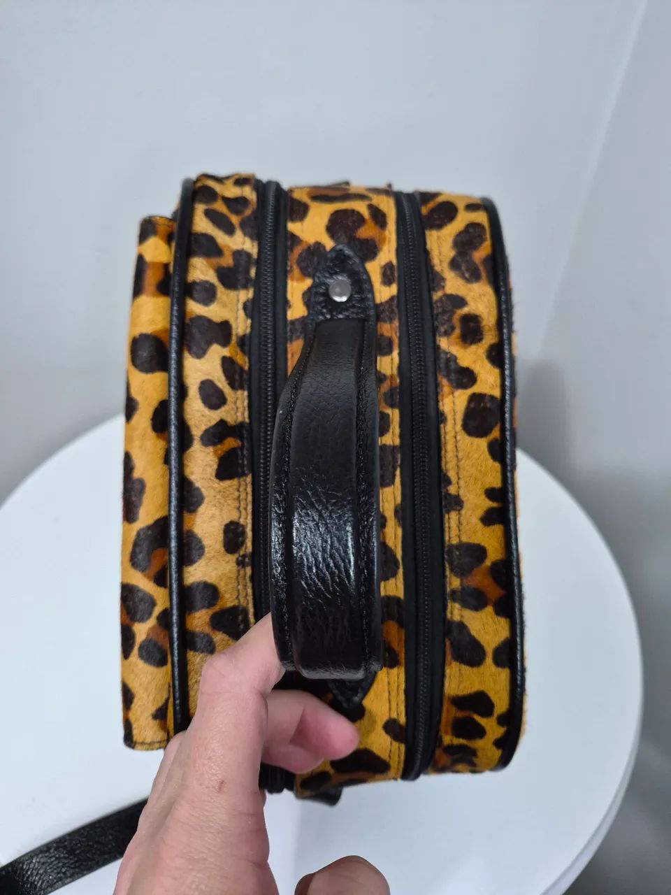 Bolsa oncinha couro bau  - Foto 2