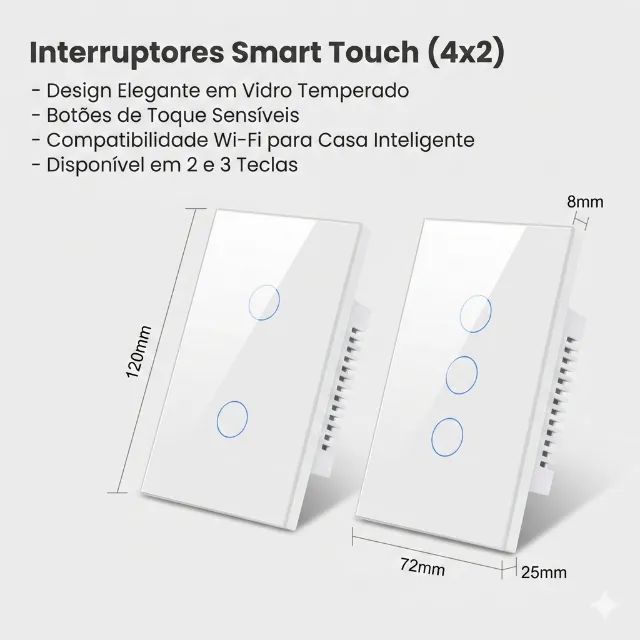 Interruptor Inteligente Wi-Fi Avatto - 2 e 3 Teclas - Foto 5