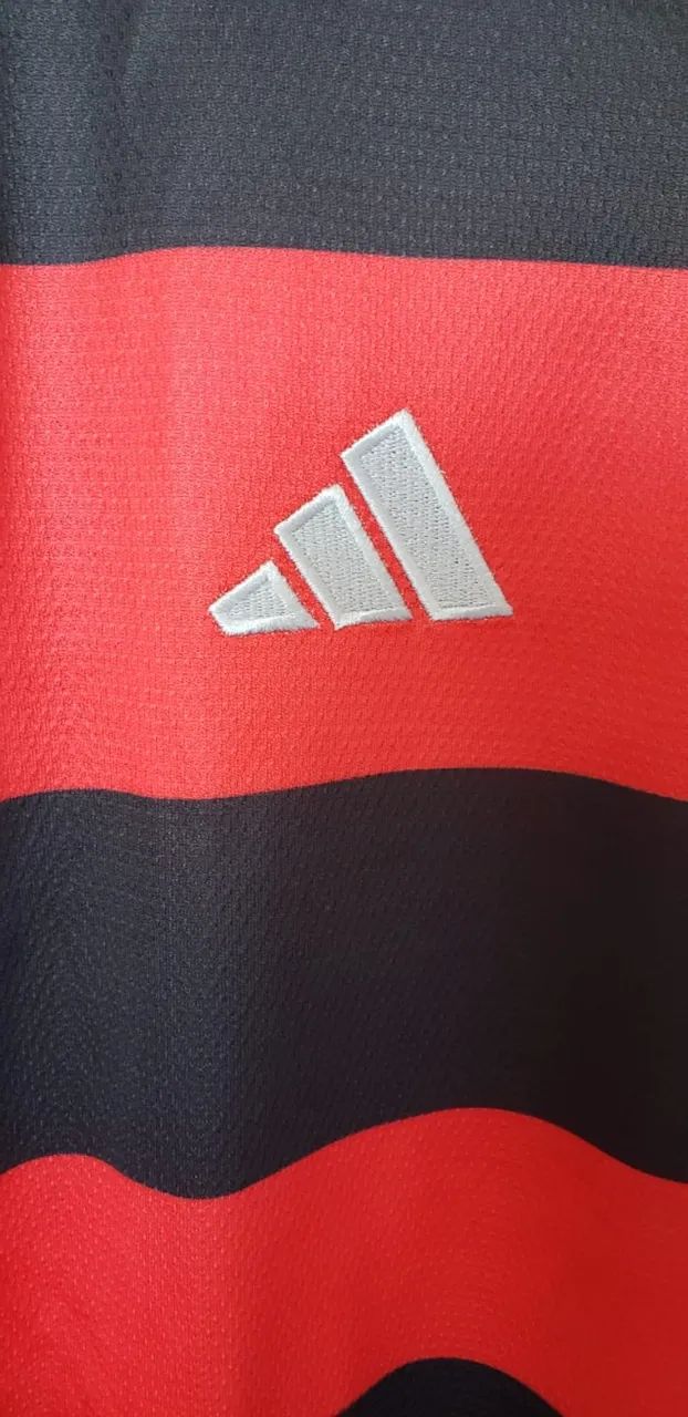 Camisa do Flamengo Tam M Manga comprida com Patch - nunca usada  - Foto 5