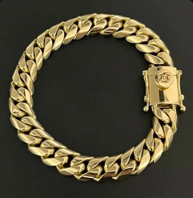 Pulseira Cuban Link Em Ouro 18k 750
