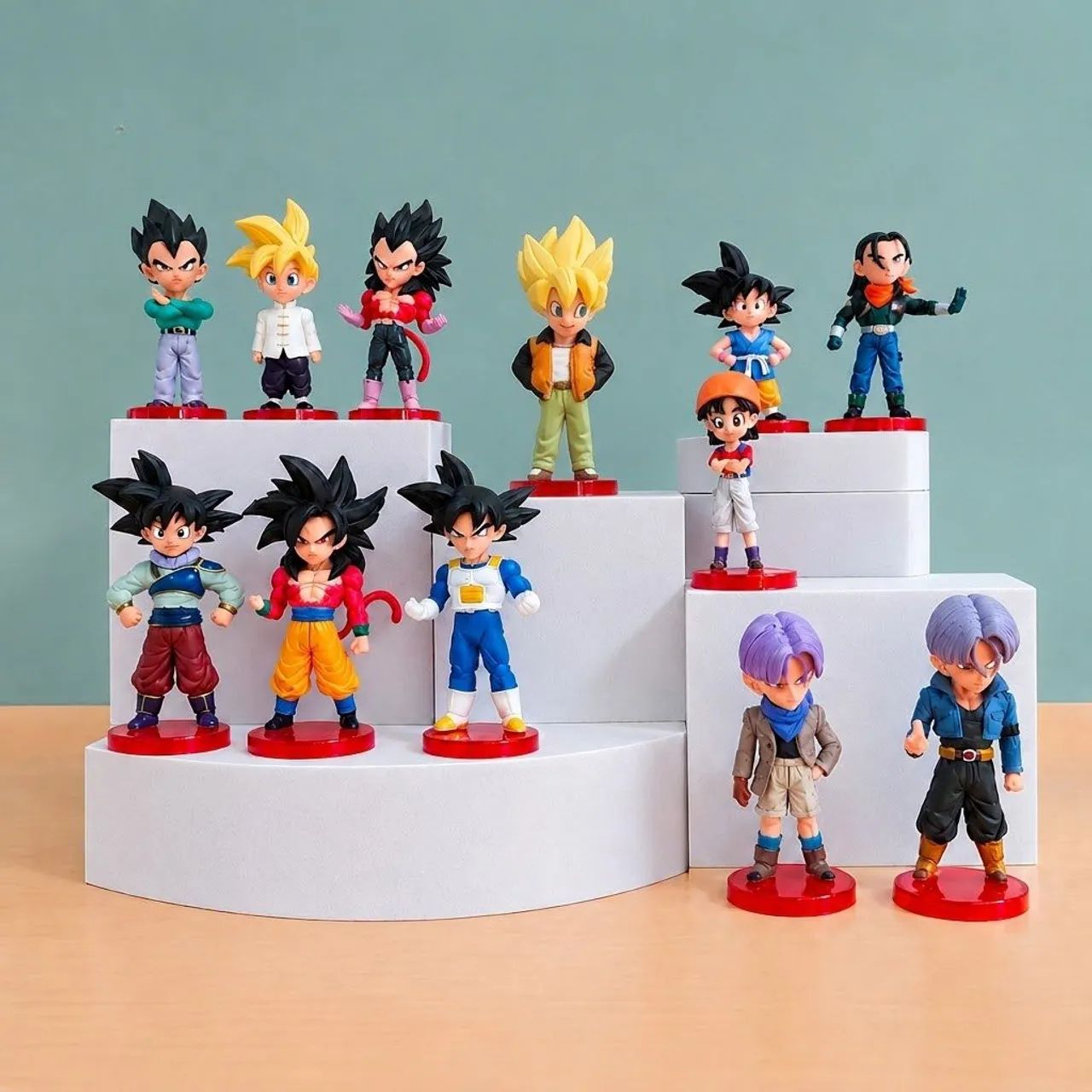 KIT 12 BONECOS DRAGON BALL 