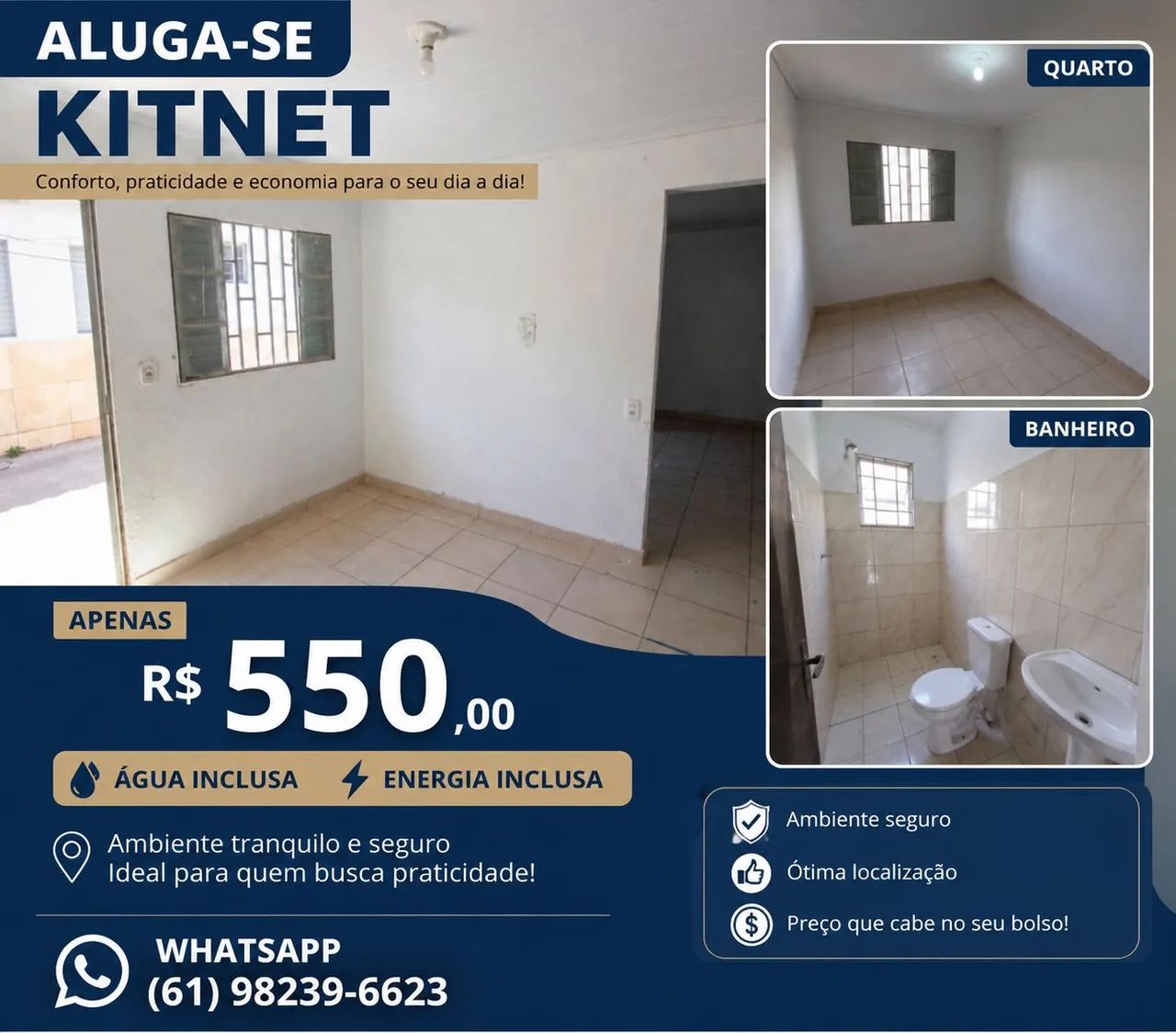 Aluguel Kitnet Samambaia 