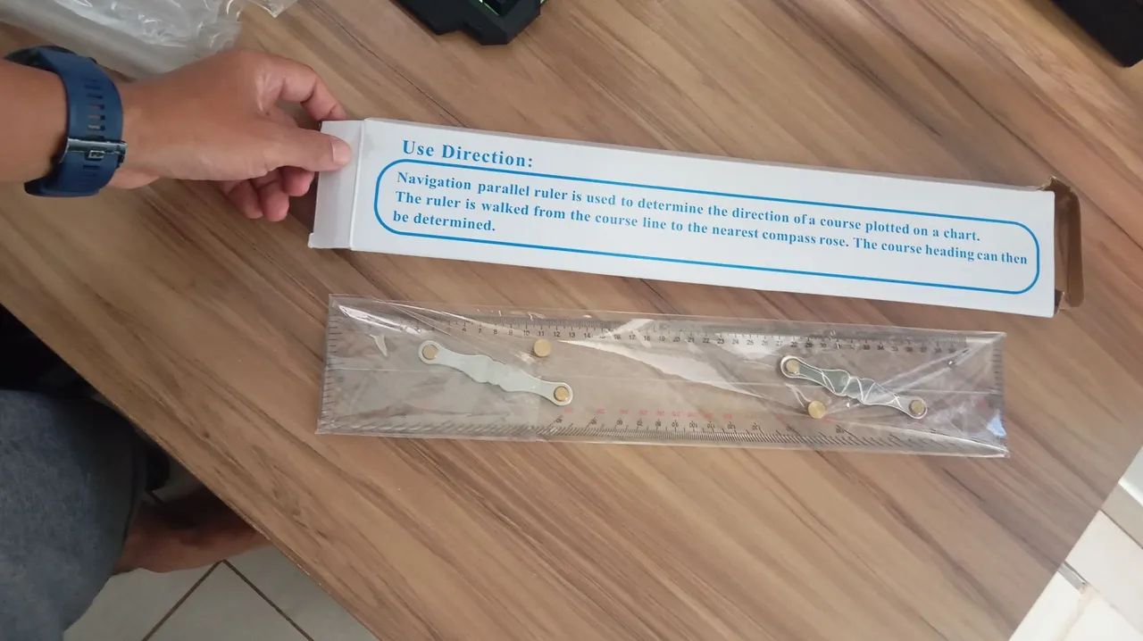 Régua Paralela 45cm Navegação - Nova (Mestre/Arrais Amador) - Foto 3