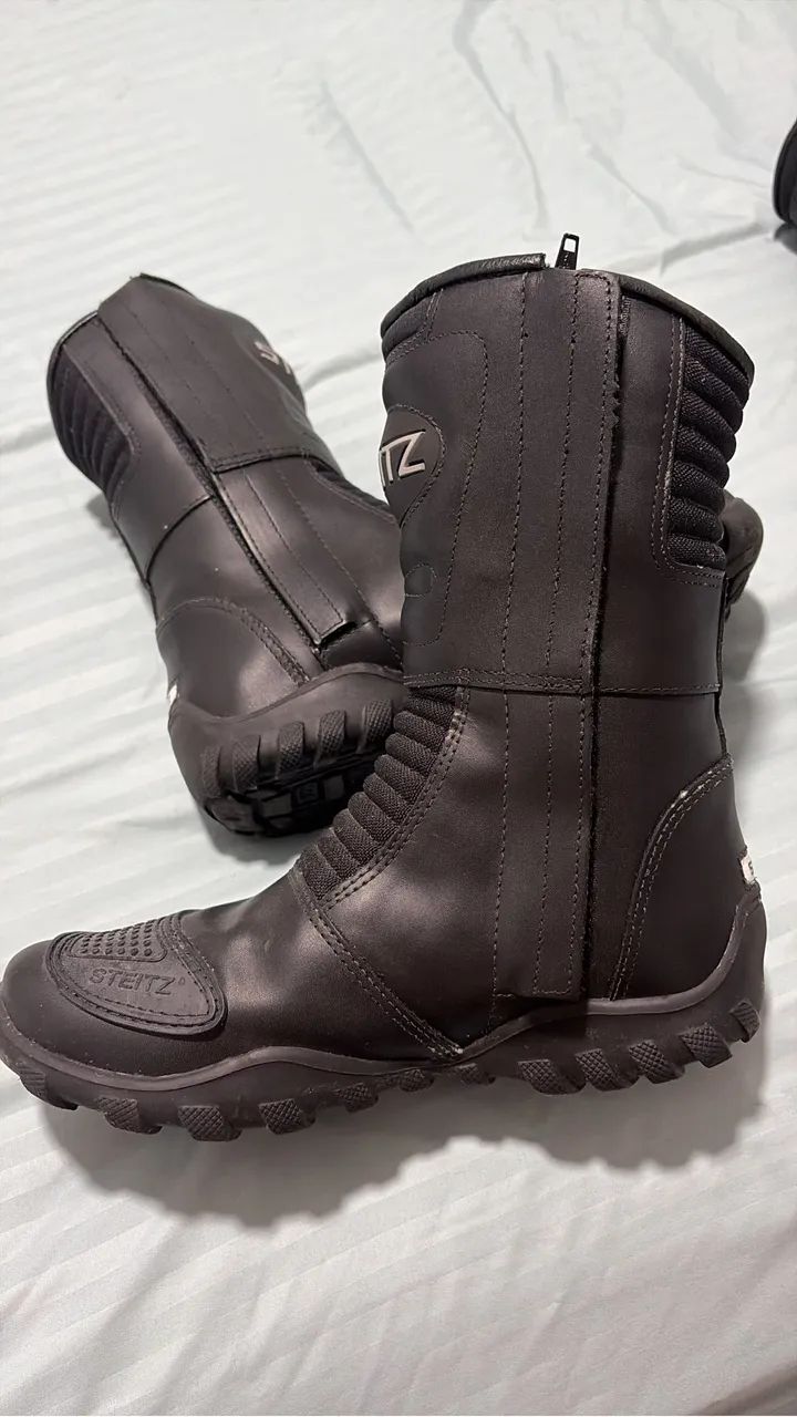Bota Couro motocicleta impermeável STEITZ - tamanho 37 - Foto 3