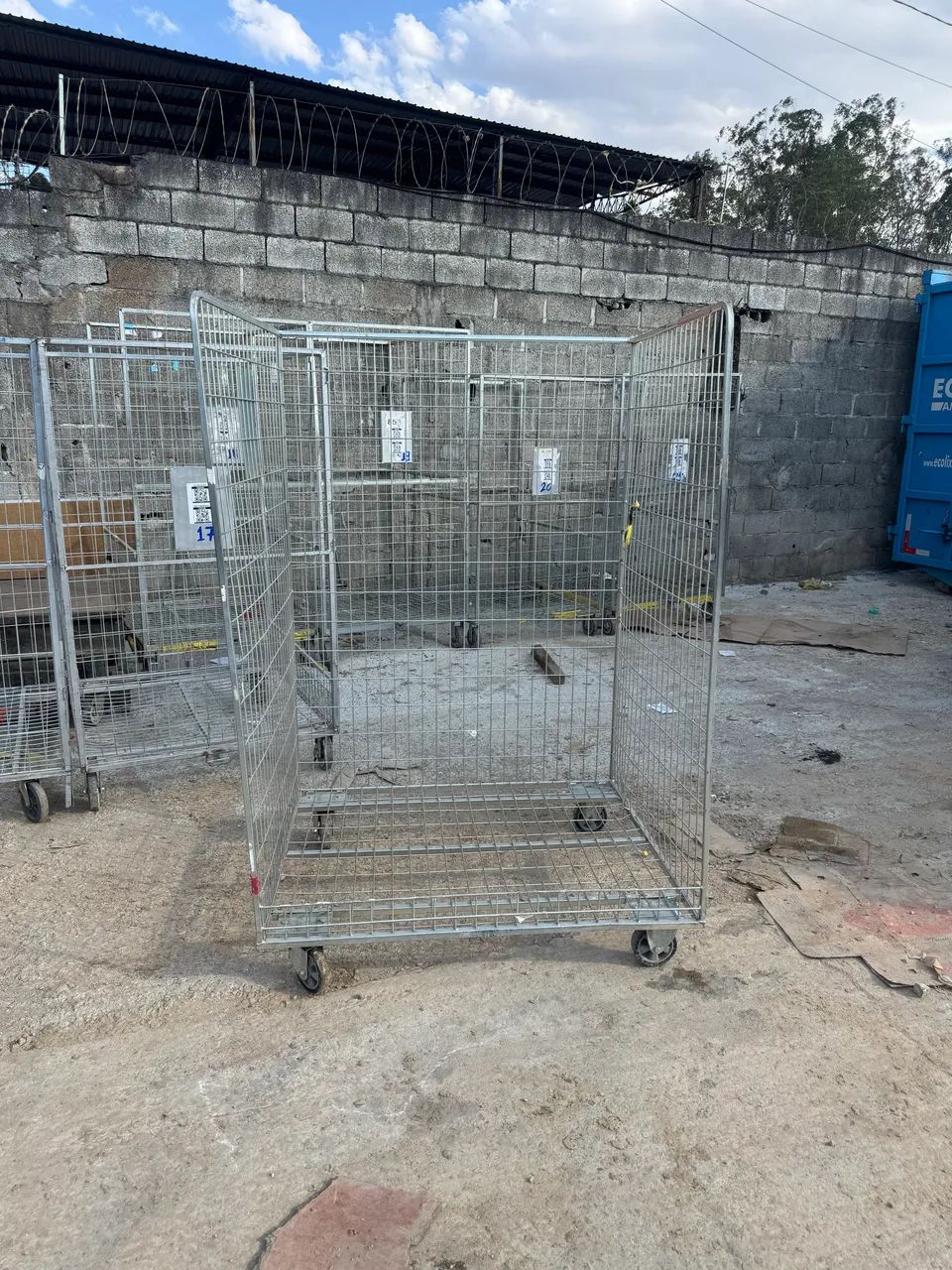 Gaiola aramada com rodas  para armazéns, galpão ou depósitos  - Foto 2