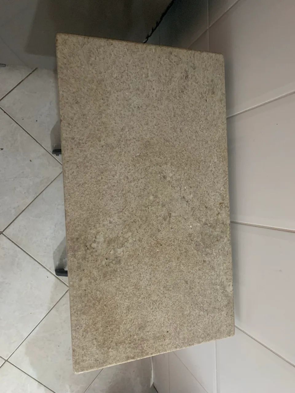 Mesa pe de máquina com tampo de mármore  - Foto 2