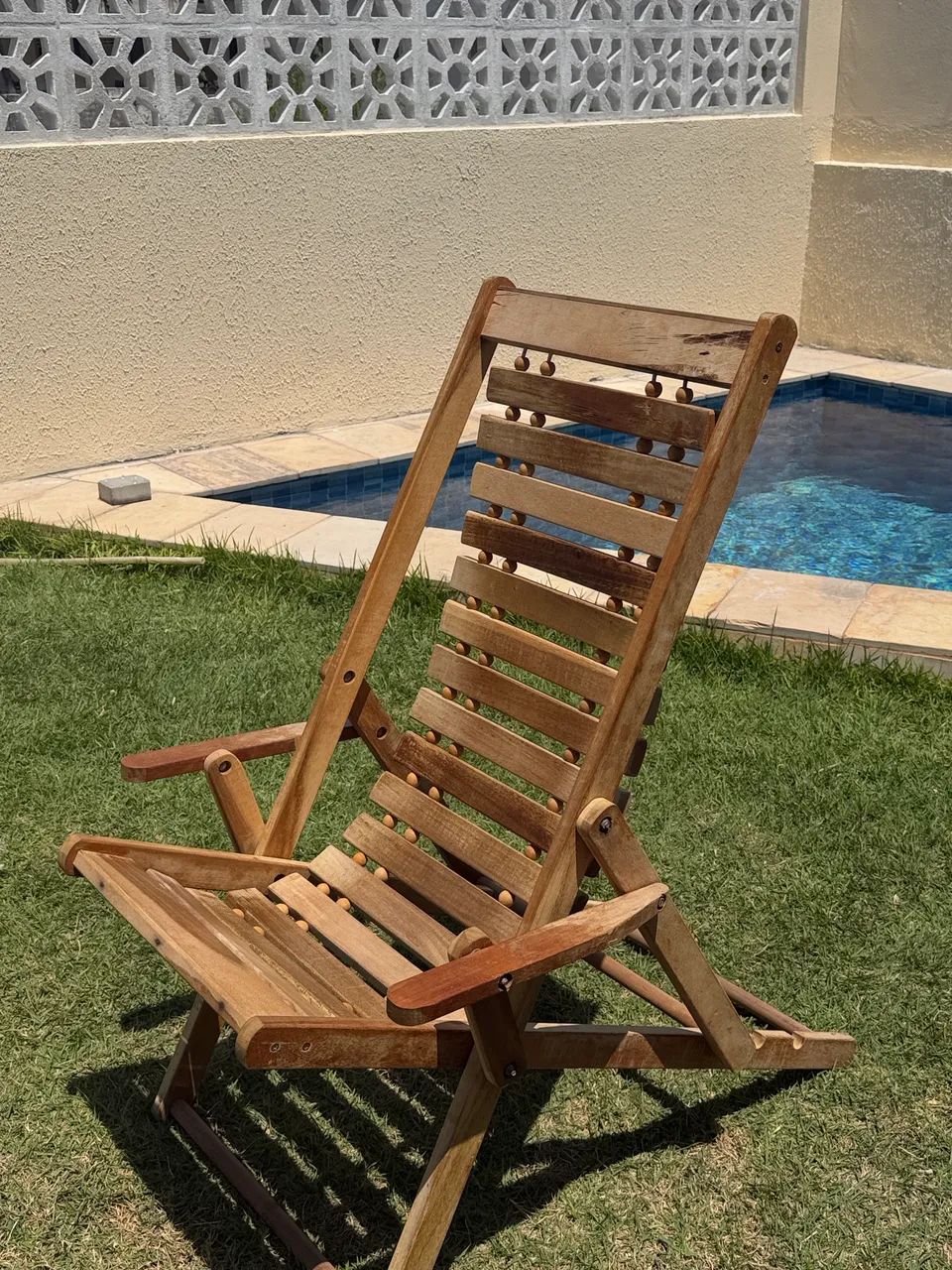 Cadeira de praia ( madeira ) 