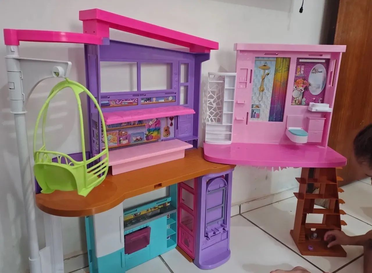 Casa da Barbie Mattel Casa De Bonecas De Férias Multicolor - Foto 4