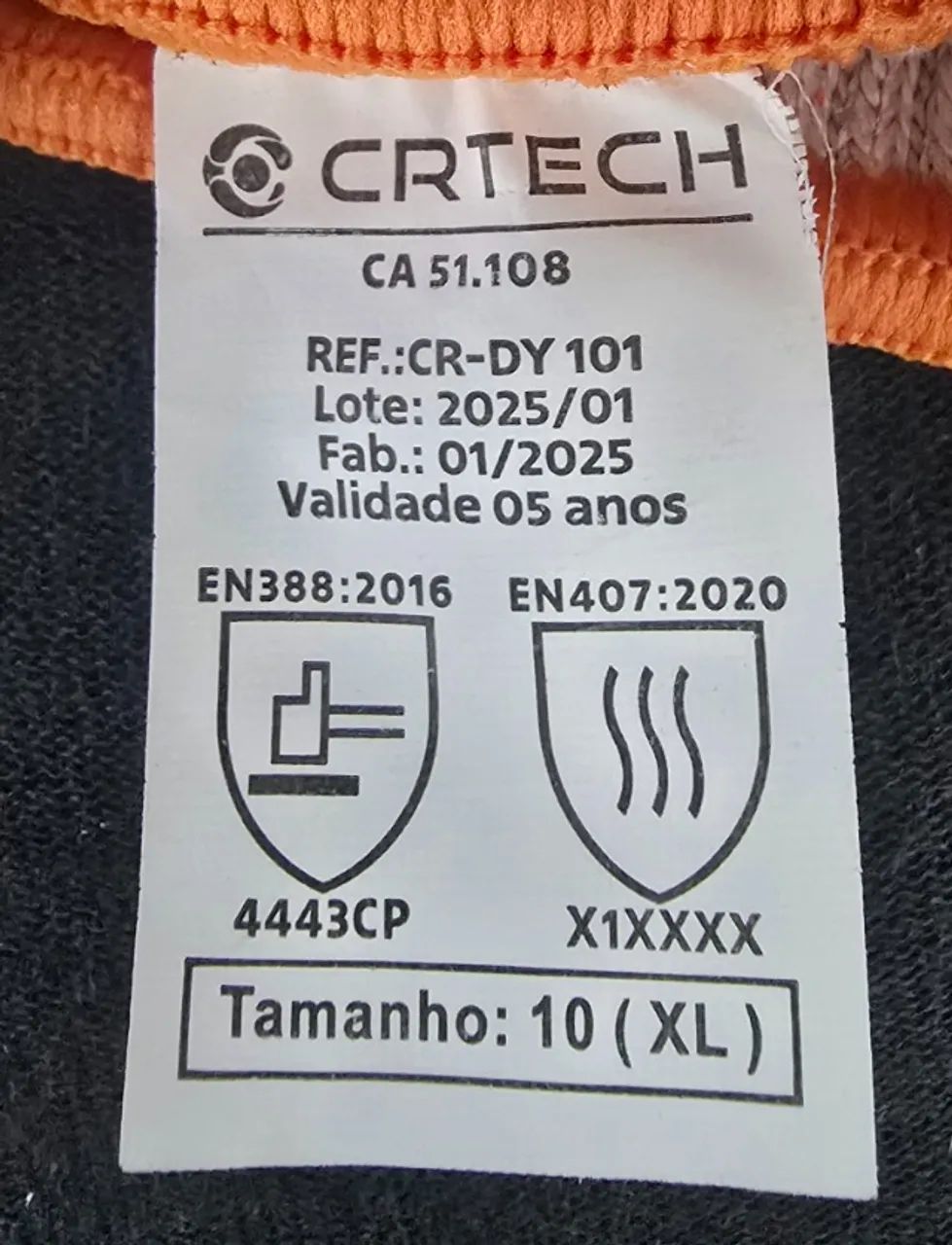 KIT 6 pares de Luva Anti-Impacto CA: 51.108 TM:10 (XL) - Foto 2