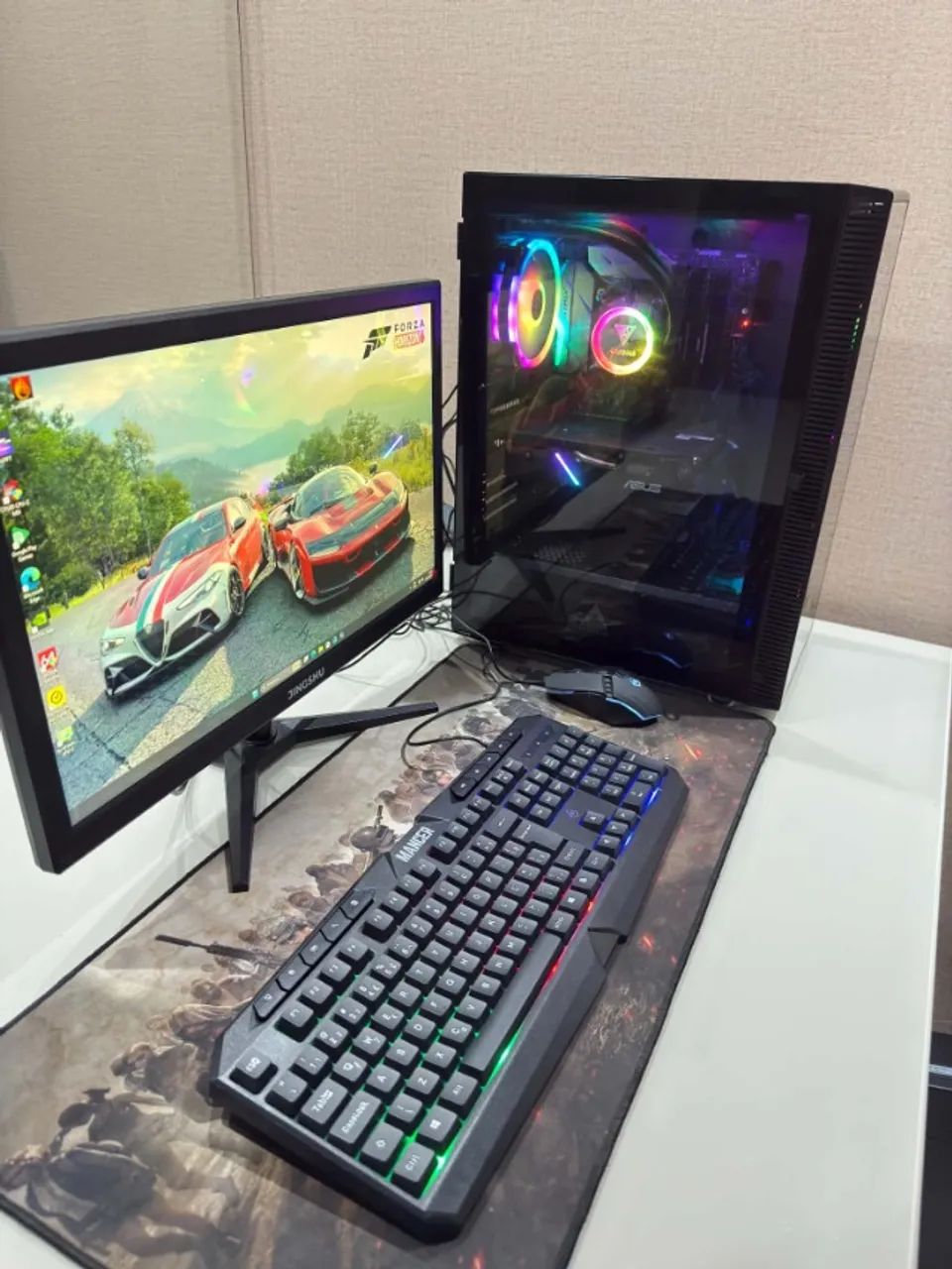 Troco vendo pc Gamer Intel Core i7 =16g =ssd512 =RX5500xt Toppp - Foto 4