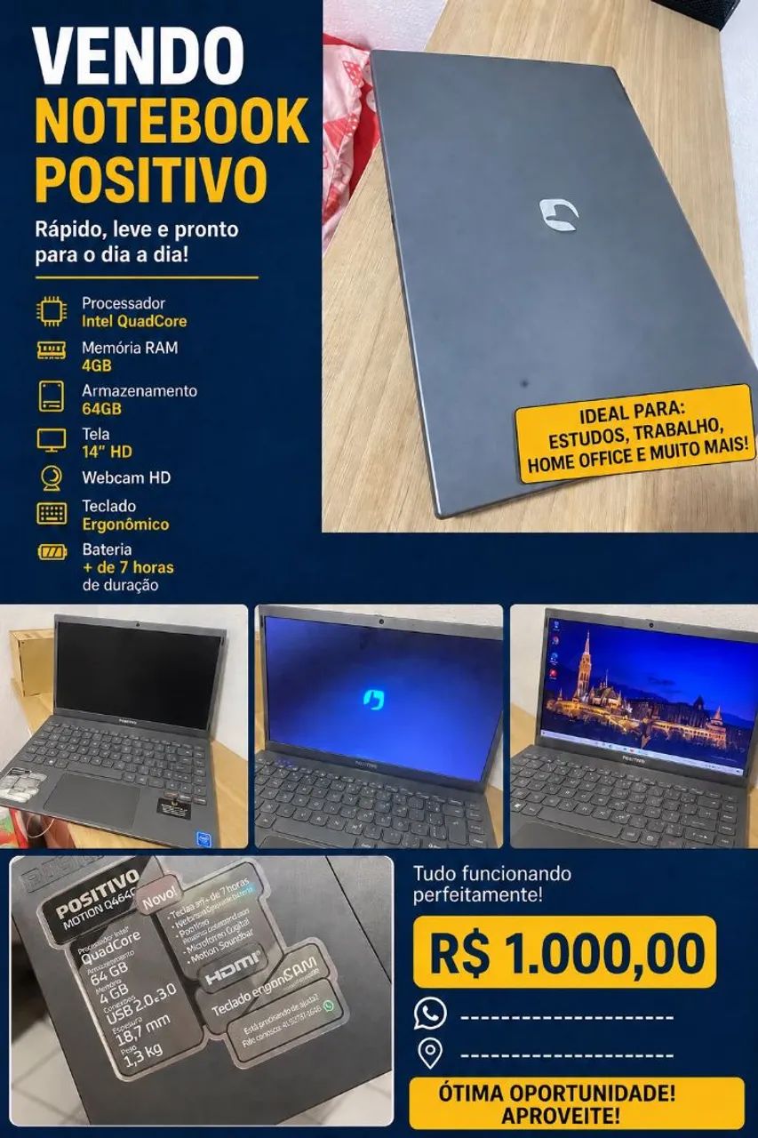 Notebook positivo 