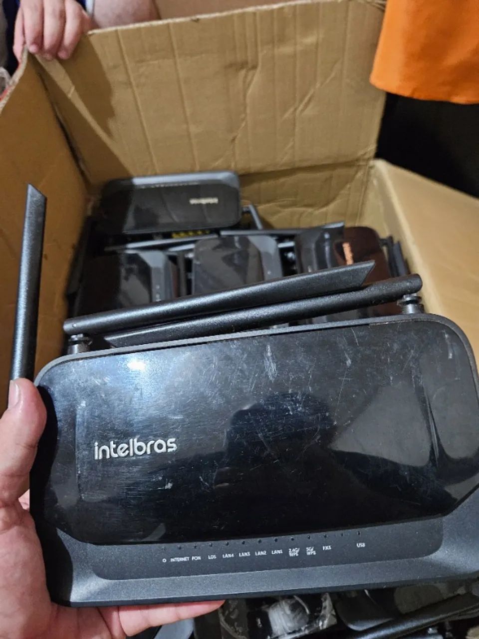 Ont Intelbras WiFiber AX1800V Wi-Fi 6 inMesh (10 unidades) C/Fonte - Foto 4