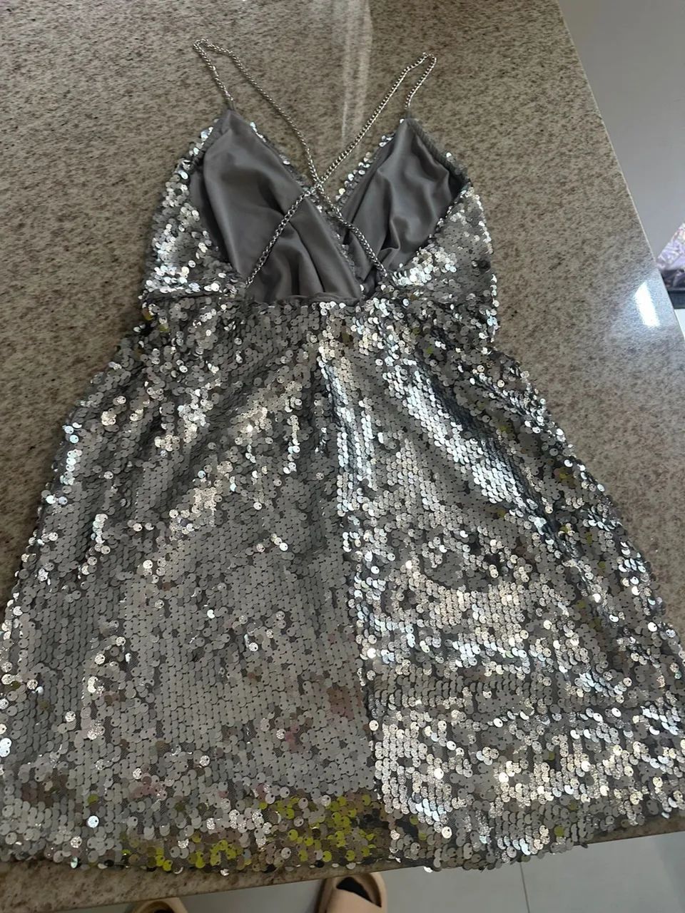 Vestido paetê prata  - Foto 2