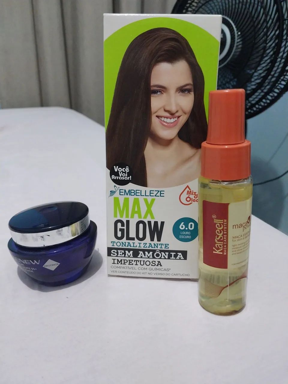 Produtos de beleza. 