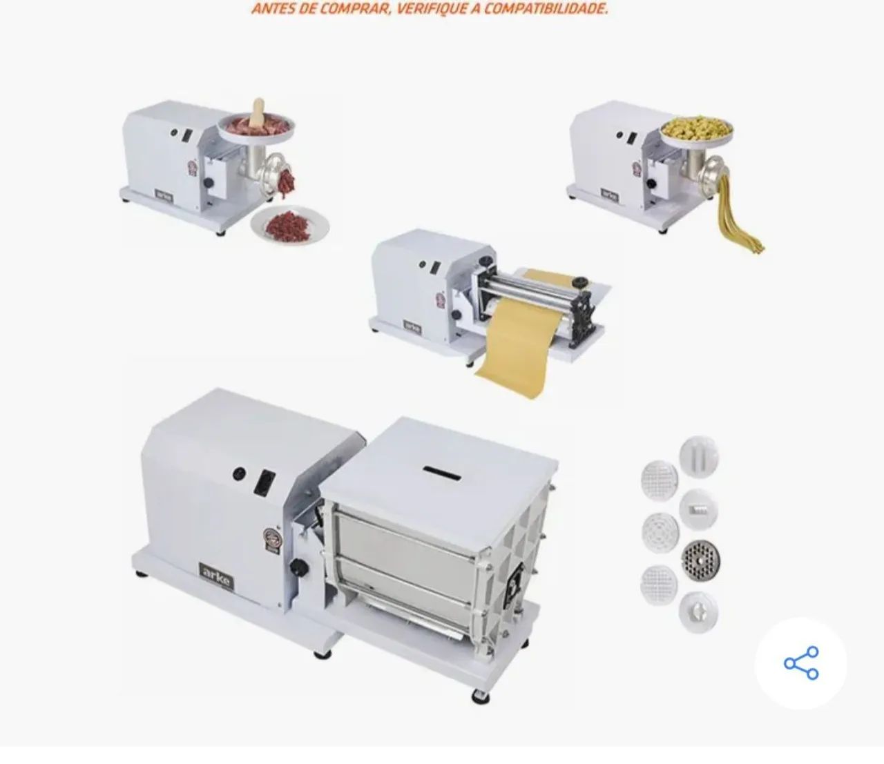 Masseira e moedor profissional 