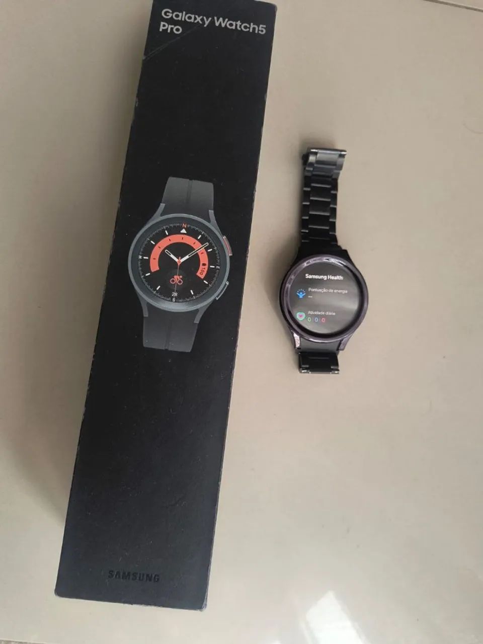 Vendo Galaxy watch5 Pro, com a caixa duas pulseiras. - Foto 5