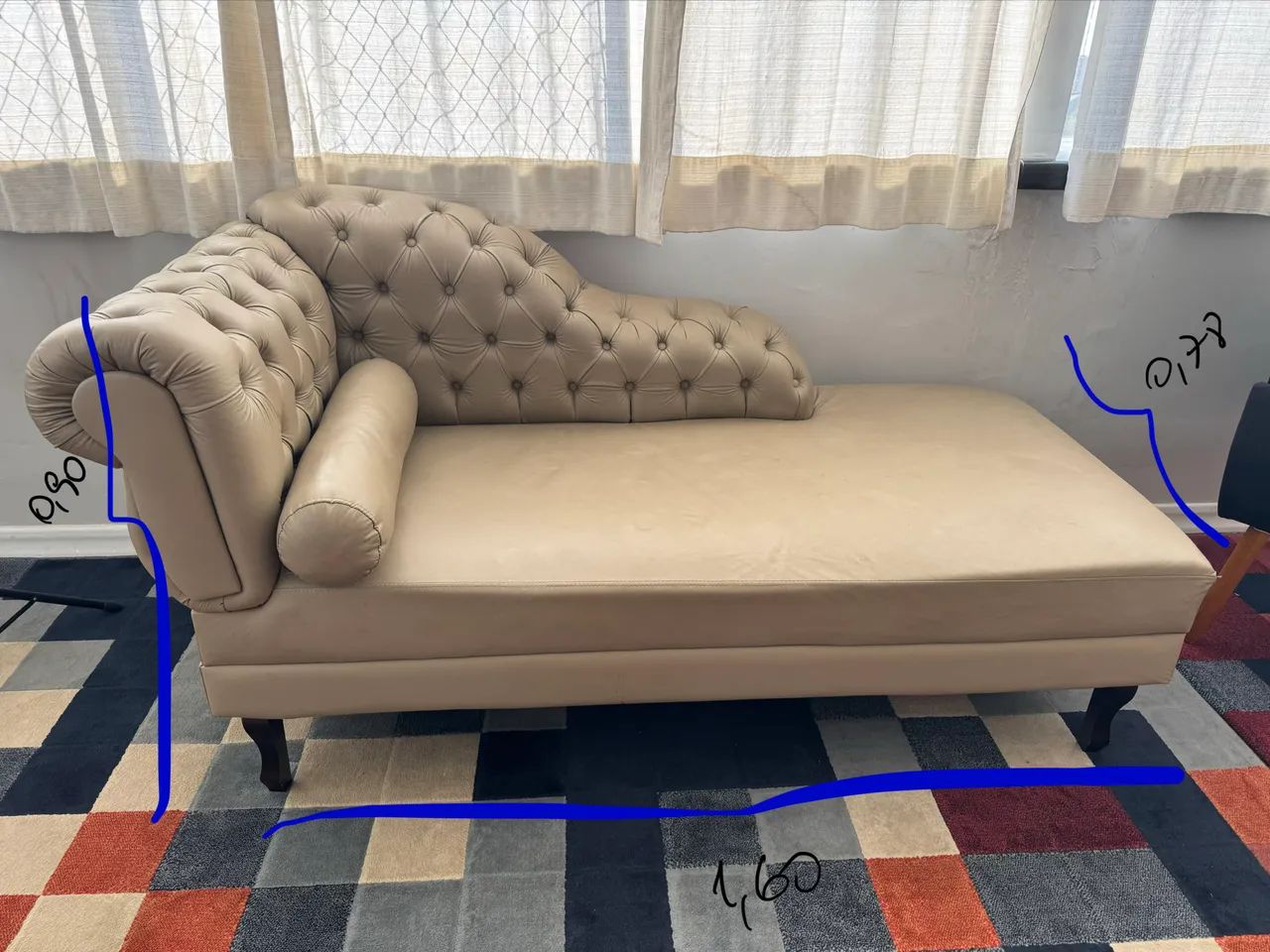 Chaise divã sofá - Chesterfield
