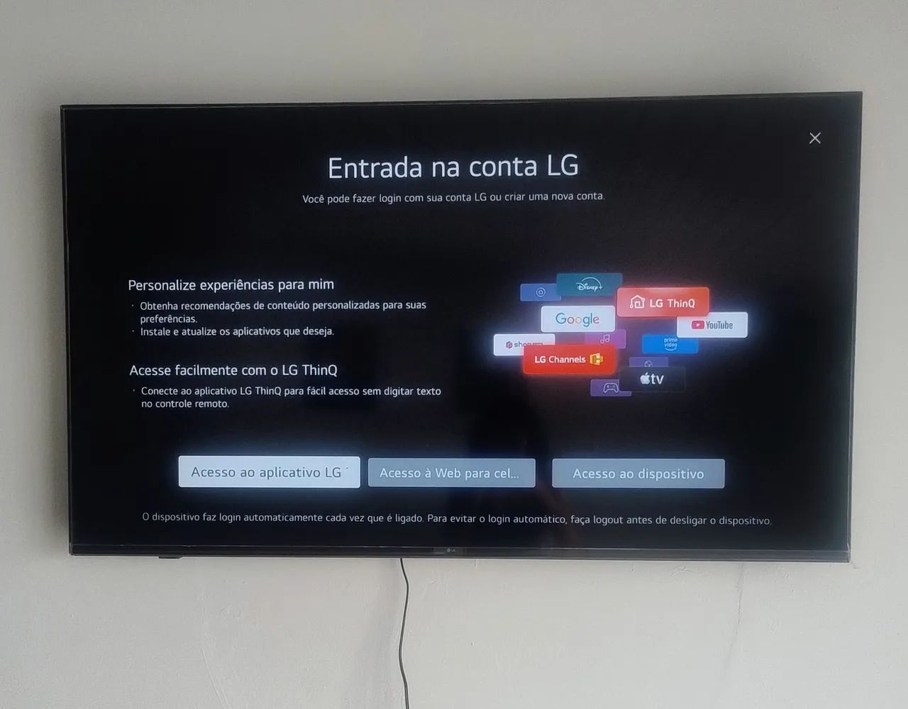 Smart TV LG 4K de 55 polegadas 2025 - Foto 2